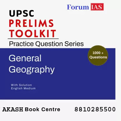 Manufacturer, Exporter, Importer, Supplier, Wholesaler, Retailer, Trader of Forum IAS UPSC Prelims Toolkit Pratice Question Series 1000+ Questions General Geography With Solution English Medium Civil Service Preparation Photocopy 2024 in New Delhi, Delhi, India.