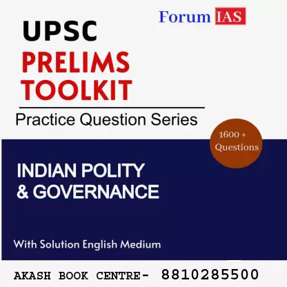 Manufacturer, Exporter, Importer, Supplier, Wholesaler, Retailer, Trader of Forum IAS UPSC Prelims Toolkit Pratice Question Series 1600+ Questions Indian Polity & Governance With Solution English Medium Civil Service Preparation Photocopy 2024 in New Delhi, Delhi, India.