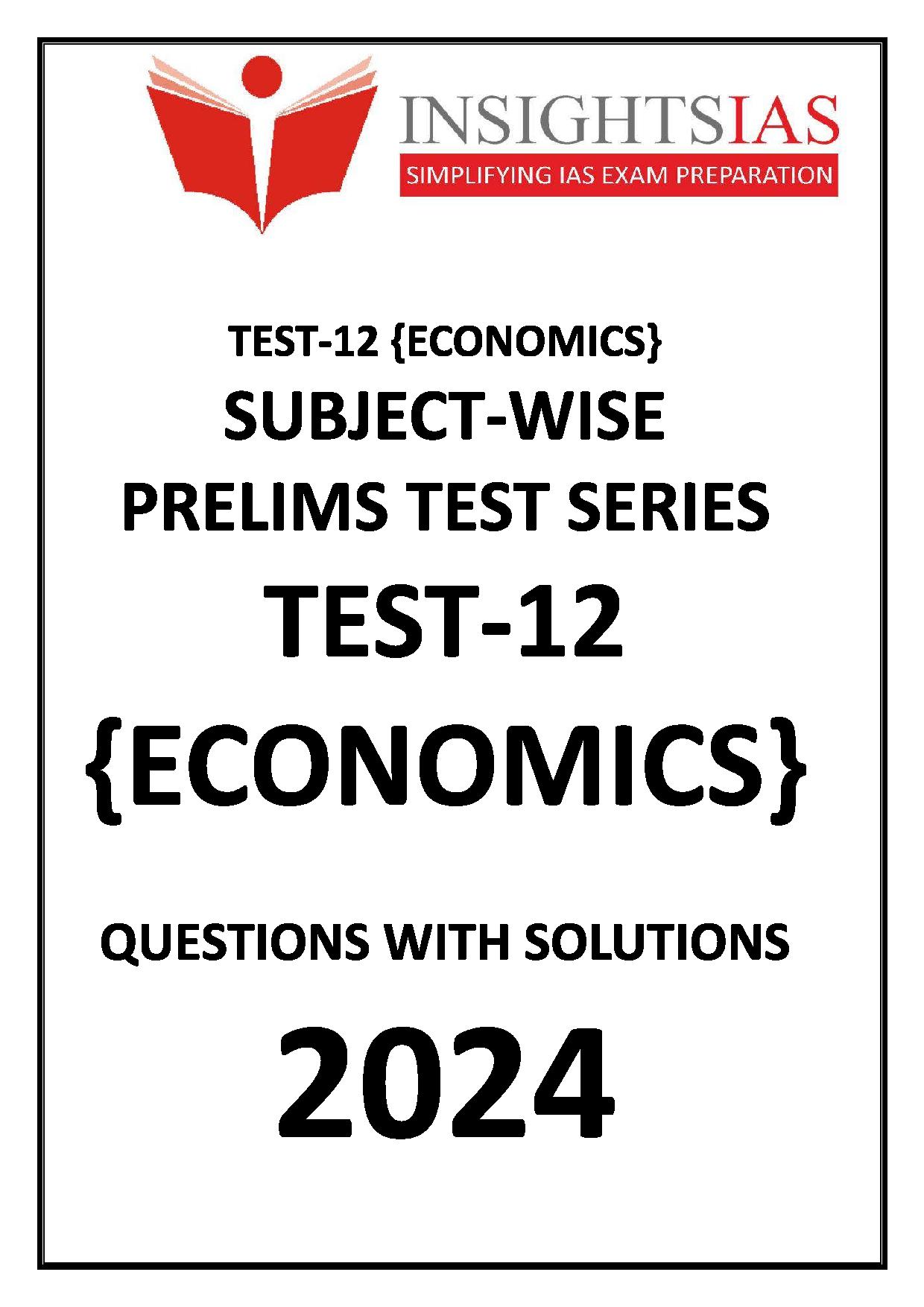 Manufacturer, Exporter, Importer, Supplier, Wholesaler, Retailer, Trader of INSIGHTS IAS SUBJECT-WISE PRELIMS TEST SERIES 2024 TEST-14 {ECOLOGY & ENVIRONMENT} Questions with solutions English Medium (Black & White) in New Delhi, Delhi, India.