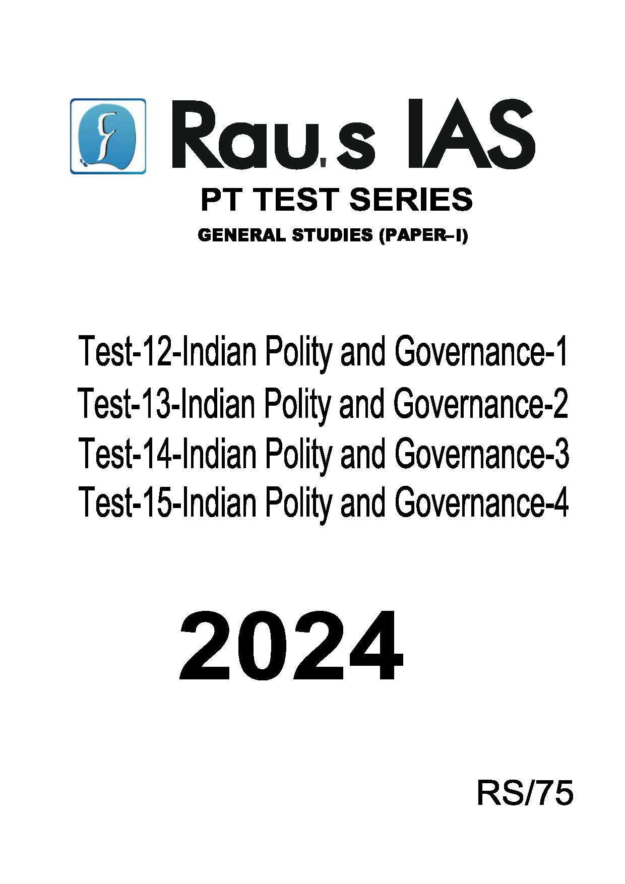 Manufacturer, Exporter, Importer, Supplier, Wholesaler, Retailer, Trader of RAU,S IAS PRELIMS TEST SERIES GENERAL STUDIES (PAPER-1) 2024 Test-12-Indian Polity and Governance-1-Test-13-Indian Polity and Governance-2-Test-14-Indian Polity and Governance-3-Test-15-Indian Polity and Governance-4 English Medium (Black & White) in New Delhi, Delhi, India.