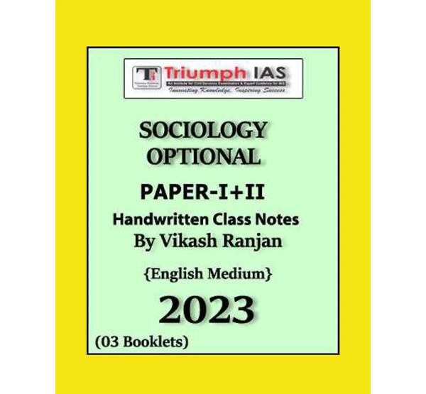 Manufacturer, Exporter, Importer, Supplier, Wholesaler, Retailer, Trader of Triumph Ias Sociology Optional By Vikash Ranjan Class Notes 2021 English Medium in New Delhi, Delhi, India.