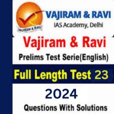 Manufacturer, Exporter, Importer, Supplier, Wholesaler, Retailer, Trader of VAJIRAM & RAVI 2024 TEST -23 FULL LENGTH {R5533} 2024 FINAL ENGLISH {BLACK AND WHITE} in New Delhi, Delhi, India.