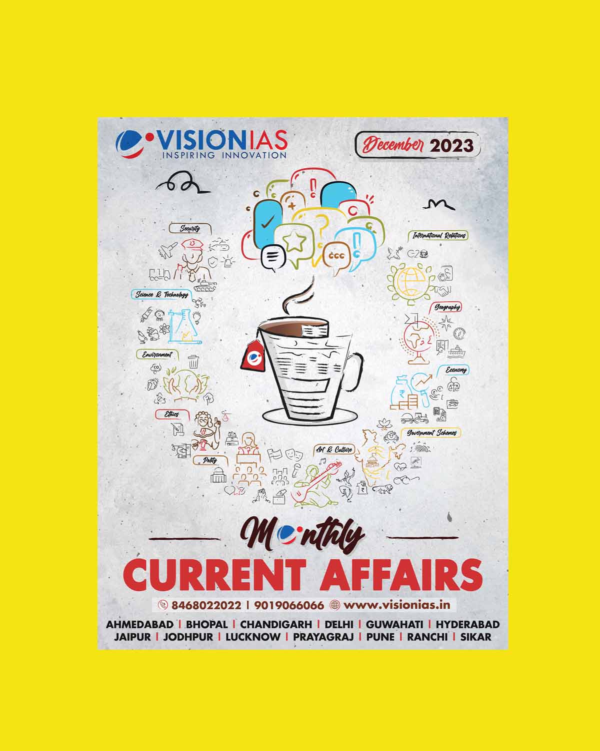 Manufacturer, Exporter, Importer, Supplier, Wholesaler, Retailer, Trader of VISION IAS CURRENT AFFAIRS JANUARY 2024 FINAL {ENGLISH} {BLACK AND WHITE} in New Delhi, Delhi, India.