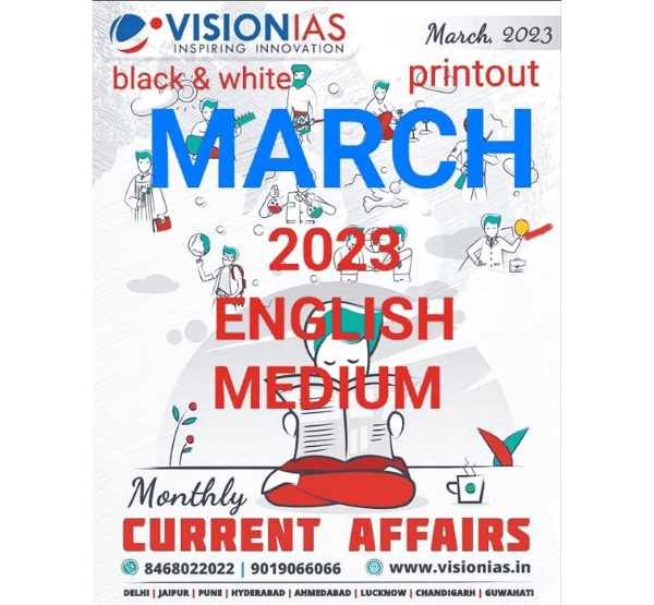 Manufacturer, Exporter, Importer, Supplier, Wholesaler, Retailer, Trader of Visionias Current Affairs March 2023 English Medium (Black & White) in New Delhi, Delhi, India.