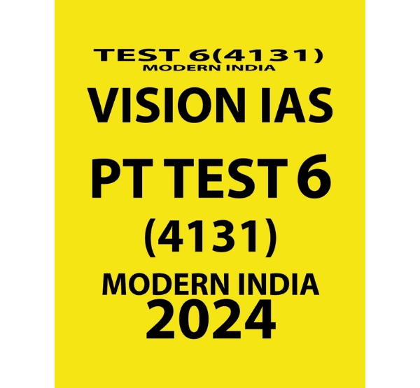 Manufacturer, Exporter, Importer, Supplier, Wholesaler, Retailer, Trader of VISIONIAS TEST-6 GENERAL STUDIES (P) 2024 - Test - 4131 Modern India English Medium (Black & White) in New Delhi, Delhi, India.